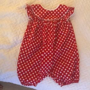 Red and white bubble size 2t